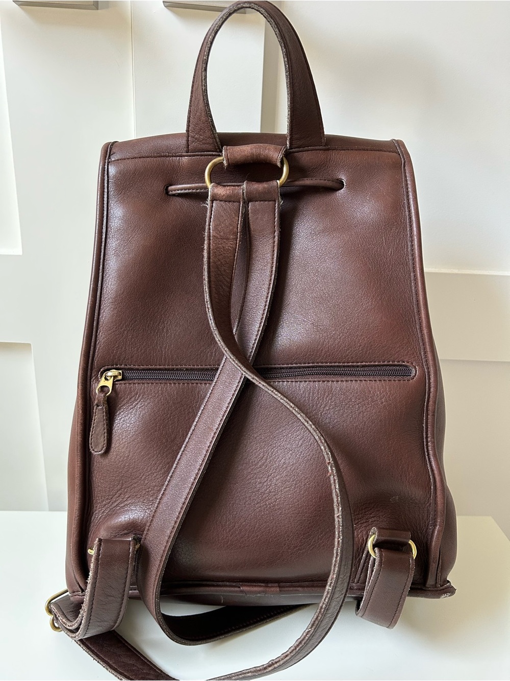 Vintage Coach Leather Backpack #9943 - Picture 7 of 15